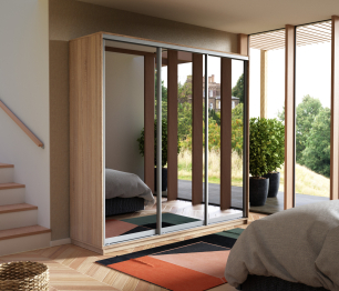 Шкаф-купе Экспресс Экспенс трио 2400 x 1800 x 600