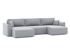 Диваны угловые в гостиную, Диван-кровать П-образный Рафаэль еврокнижка НПБ, рогожка Люкс