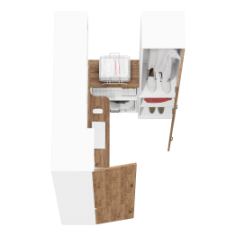 Два пенала серии Лидер-8 МД 22Б и МД 21Б и компьютерный рабочий стол с полкой для книг