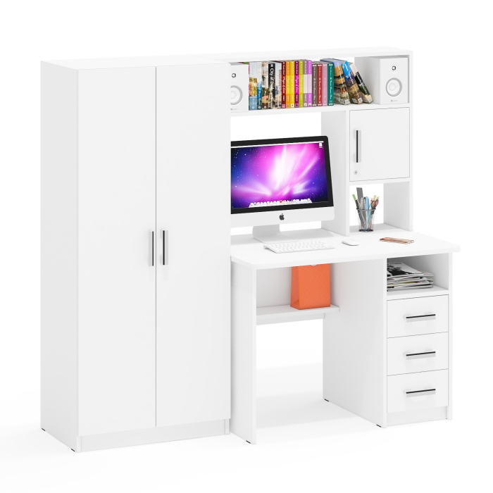 Прямые компьютерные столы, Стол компьютерный со шкафом СК-9