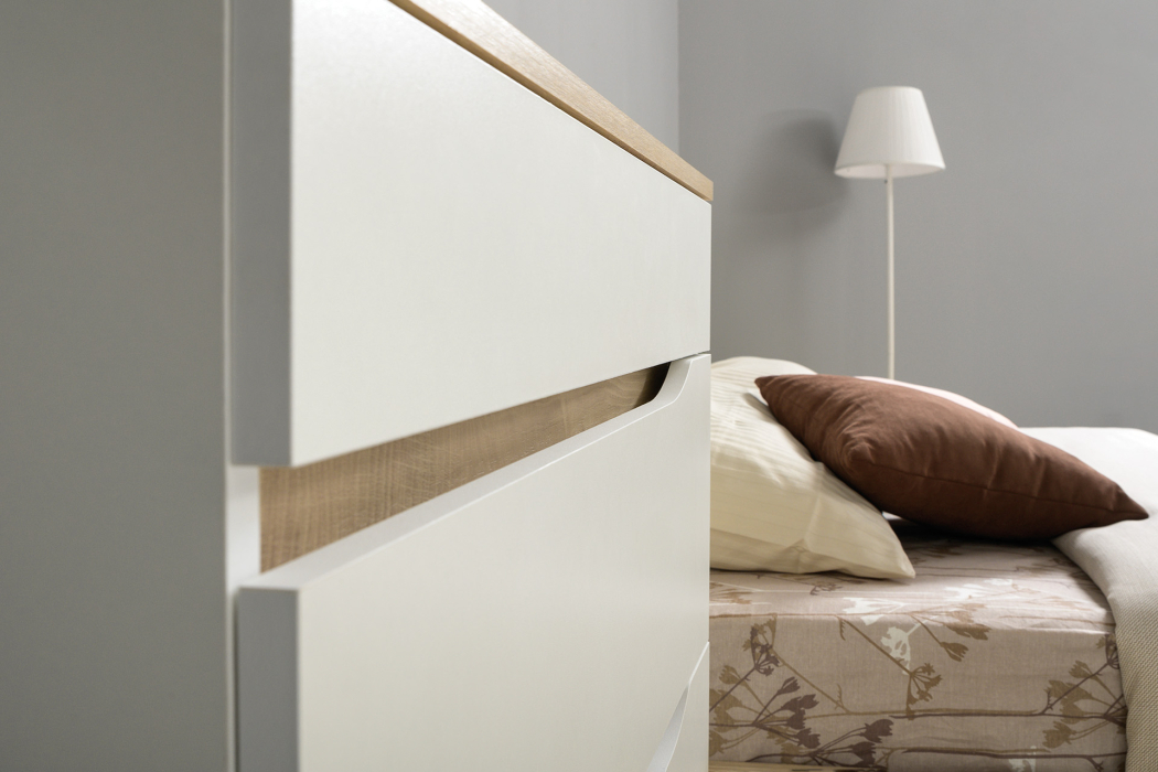 Спальные гарнитуры, Комплект мебели Муссон № 19 белый/чёрный/дуб эндгрейн/иск.к белая, 1600х2000 мм