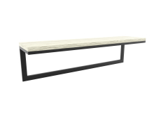 Настенные полки, Полка Айсберг Лофт 02/120 черный