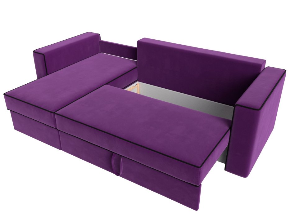 Диваны угловые в гостиную, Угловой диван Принстон левый угол, микровельвет