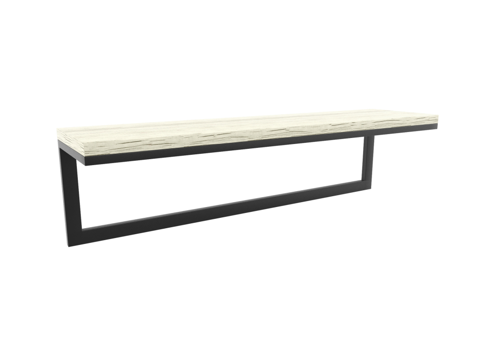 Настенные полки, Полка Айсберг Лофт 02/120 черный