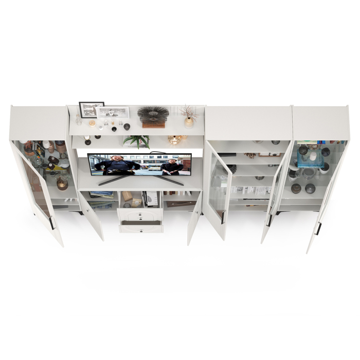 Стенки для гостиной, Большая стенка в гостиную Валенсия № 108