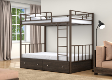 Для подростков, Двухъярусная кровать Валенсия 120 ящики венге