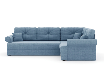 Диван-кровать угловой Мирта дельфин, рогожка Люкс