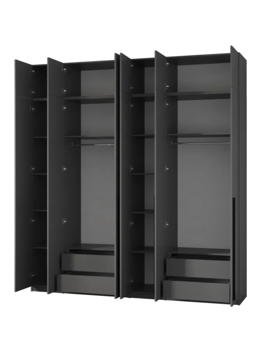 Шкафы распашные, Шкаф распашной 6-ти дверный с антресолью София 2600х2400х520 мм