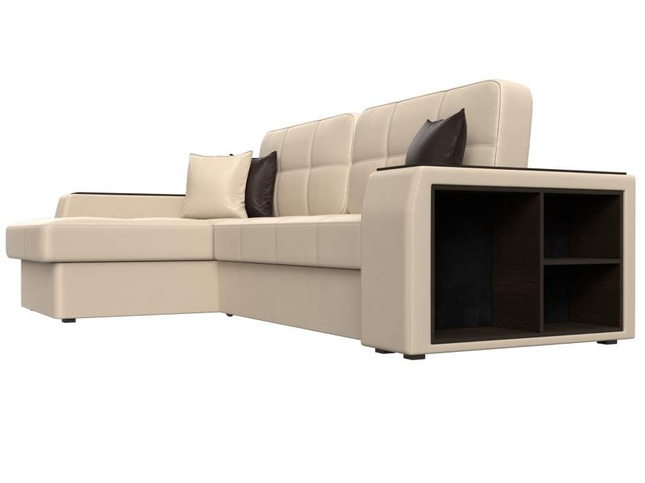 Диваны угловые в гостиную, Угловой диван Брюссель левый угол, экокожа