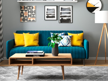 Диван прямой STOOL GROUP Дрезден Велюр