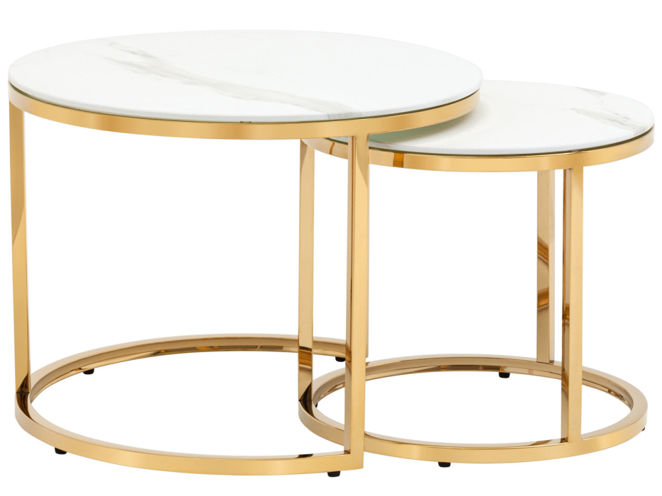 Журнальные столики, Набор журнальных столиков STOOL GROUP Селена 60 и 45 см