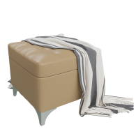 Пуф в прихожую, Пуфик с нишей Жозефина-2 искусственная кожа