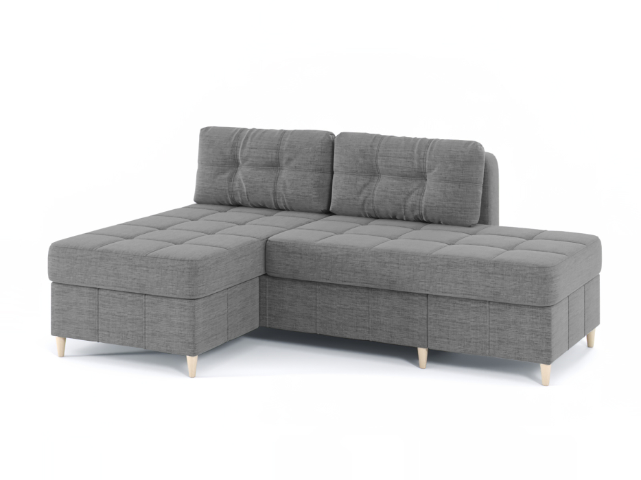 Диваны угловые в гостиную, Диван-кровать угловой Оливер Люкс 2 еврокнижка-трансформер, рогожка Люкс