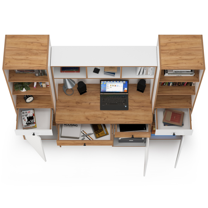 Офисная мебель, Компьютерный стол Вуди с двумя боковыми пеналами