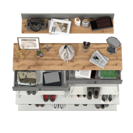 Две обувницы Остин и навесная полка