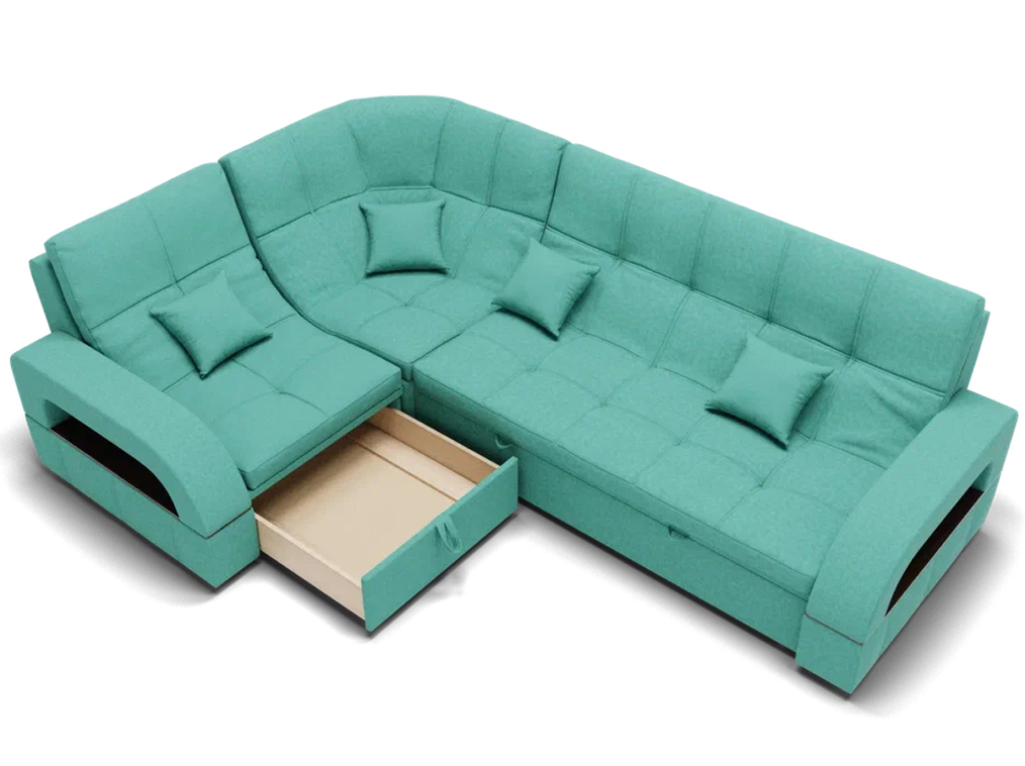 Диваны угловые в гостиную, Модульный диван Майами-3,микровелюр,антивандальная и водостойкая ткань,венеция