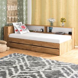 Кровать односпальная 900 с ящиками и прикроватным блоком Ксения