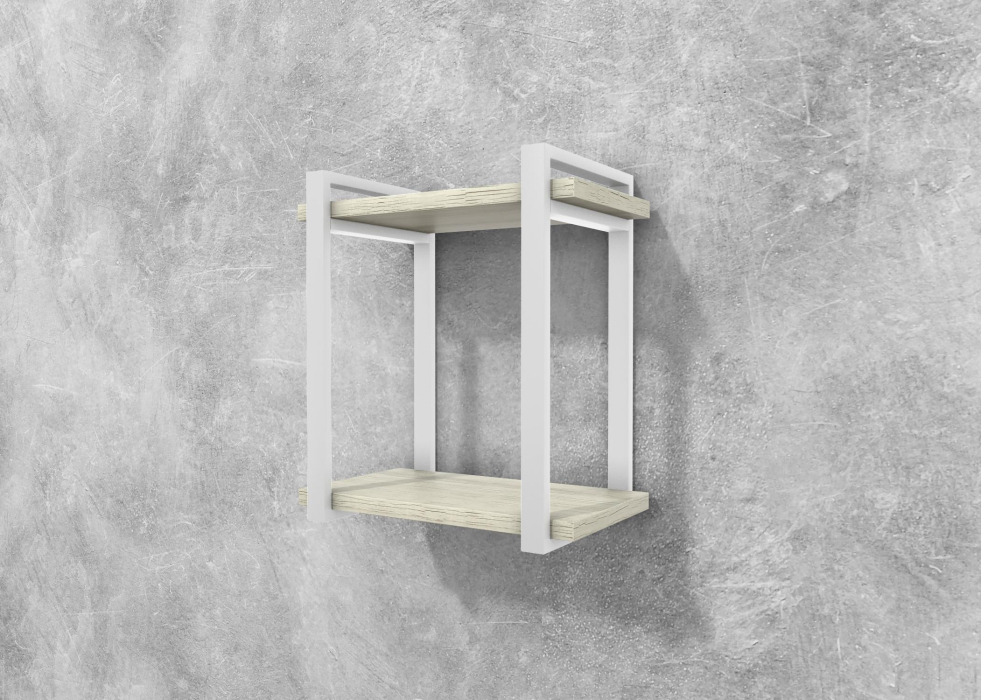 Настенные полки, Полка Айсберг Лофт 40 белый