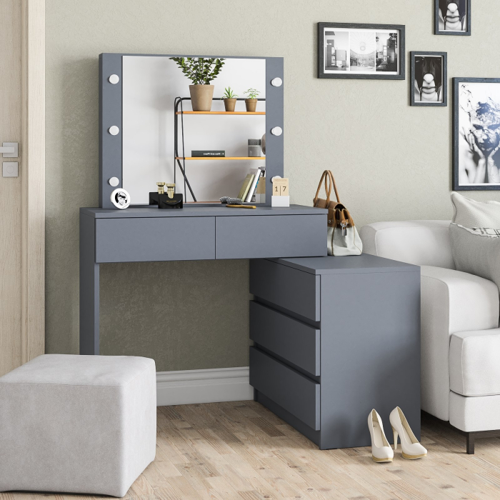 С зеркалом, Туалетный столик с подсветкой 110