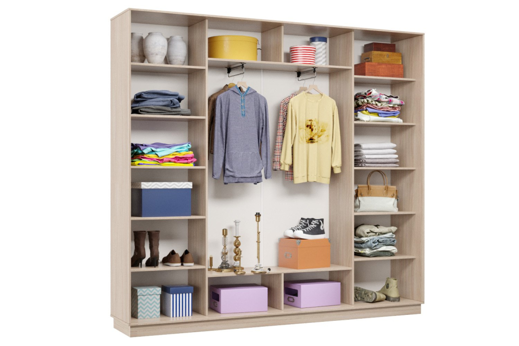 Шкафы-купе, Шкаф-купе Премьер 59 (14;14;14) трёхдверный