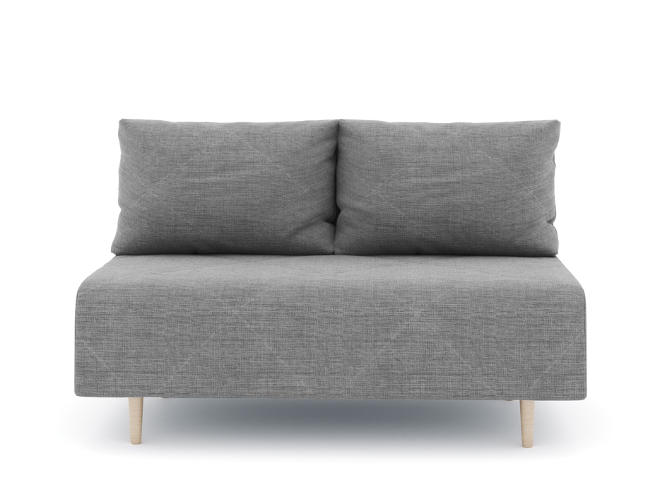 Диваны прямые кухонные, Диван прямой нераскладной Милли мини 2-х  местный без подлокотников, рогожка