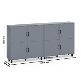 Две тумбы-комода с дверками РВК 126-1204