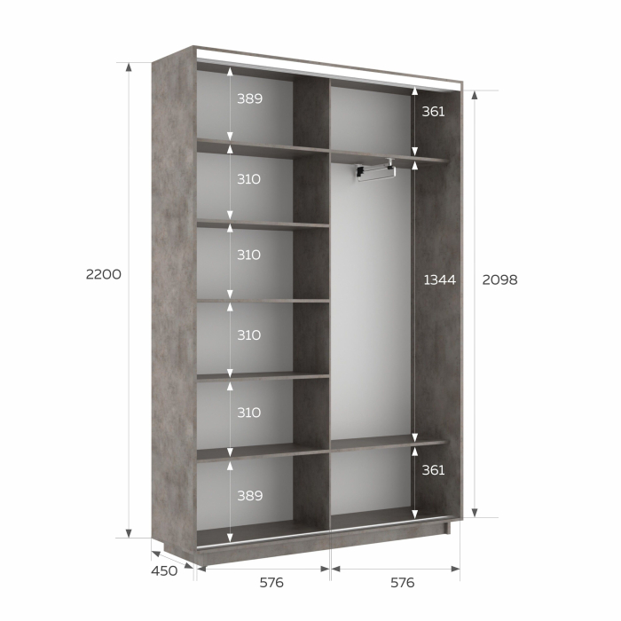 Шкафы-купе 2-х дверные, Шкаф-купе Экспресс 2-х дверный Фотопечать Шелк Стекла 120х45х220