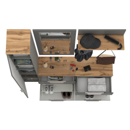 Мебель Октава  в узкую прихожую № 44