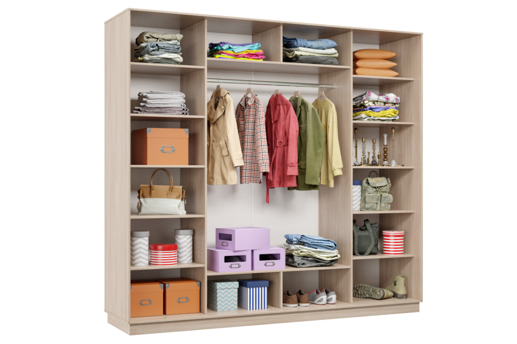 Шкафы-купе 3-х дверные, Шкаф-купе Премьер Лайт 58 (05;05;05) трехдверный