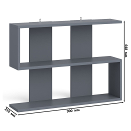 Стол компьютерный с ящиком МС-1 правый с навесной полкой и шкаф-комод МШ900.1 Мори