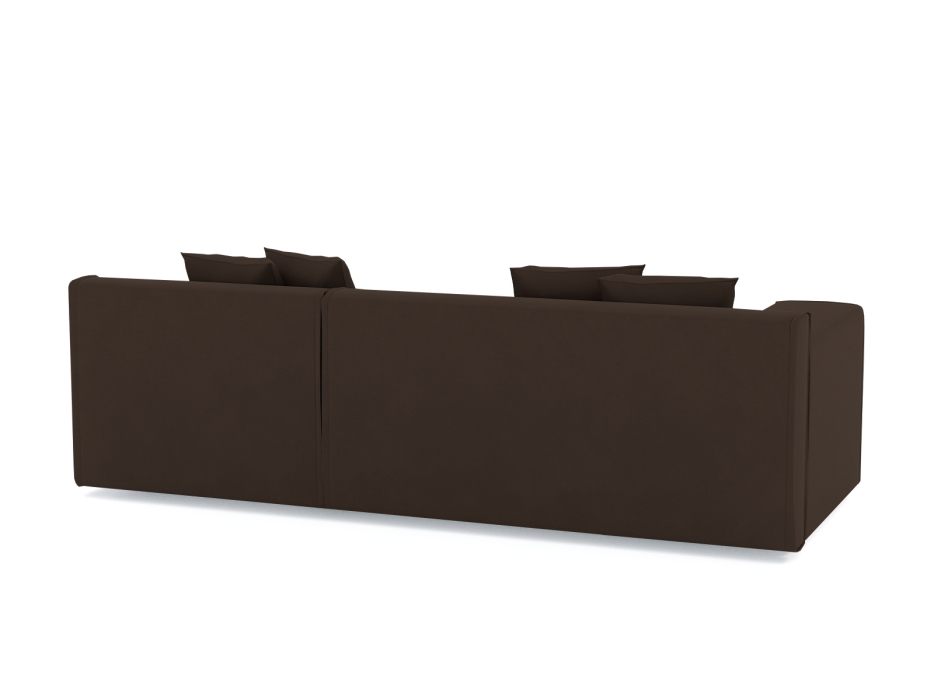 Диваны угловые в гостиную, Диван угловой Чикаго без механизма, велюр