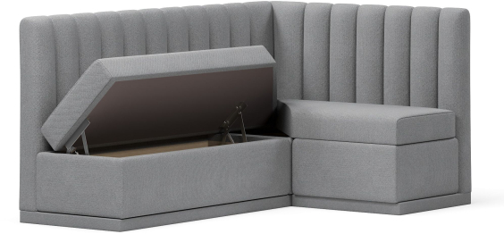 Кухонный угловой нераскладной диван Кафф, велюр