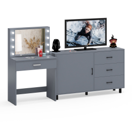 Комод ящики и дверка 122-1504 и туалетный столик с подсветкой СТ-4