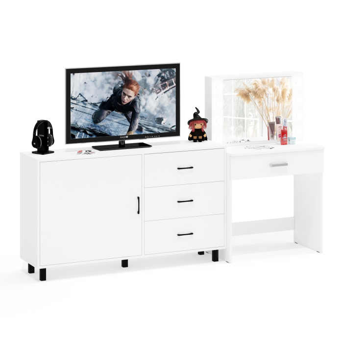 Туалетные столики, Комод ящики и дверка 122-1504 и туалетный столик с подсветкой СТ-4