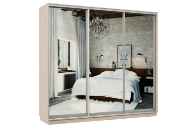 Шкаф-купе Премьер 60 ясень шимо светлый