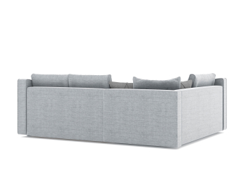 Диван-кровать угловой Френсис дельфин, рогожка