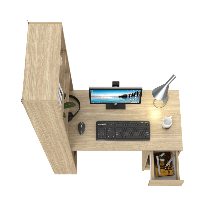 Прямые компьютерные столы, Компьютерный стол со стеллажом открытым Лайт 10.01