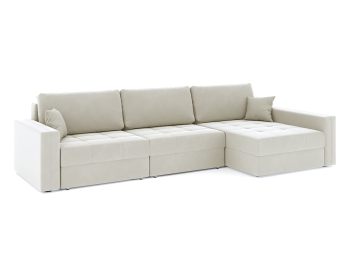 Диван-кровать угловой Брест 3 секции еврокнижка, велюр