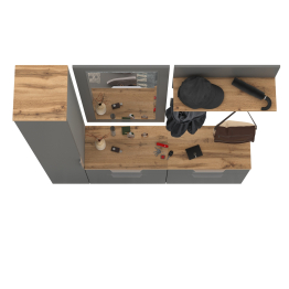 Мебель Октава  в узкую прихожую № 44