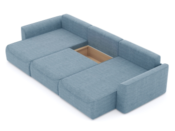 Диван-кровать П-образный Рафаэль еврокнижка НПБ, рогожка Люкс