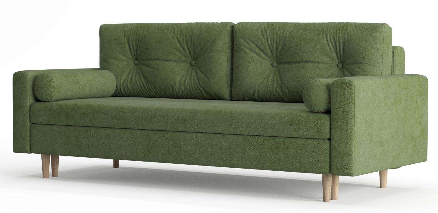 Диваны еврокнижки, Диван-кровать Таврида, пружинный блок, велюр