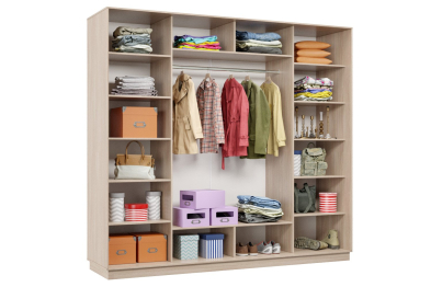 Шкаф-купе Премьер 60 ясень шимо светлый