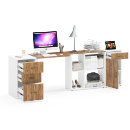 Две тумбы Лидер-8 3.15 и 3.16 со столом-трансформером Лидер-8.