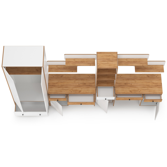 Офисная мебель, Набор мебели для молодёжной комнаты для двоих детей Вуди № 31