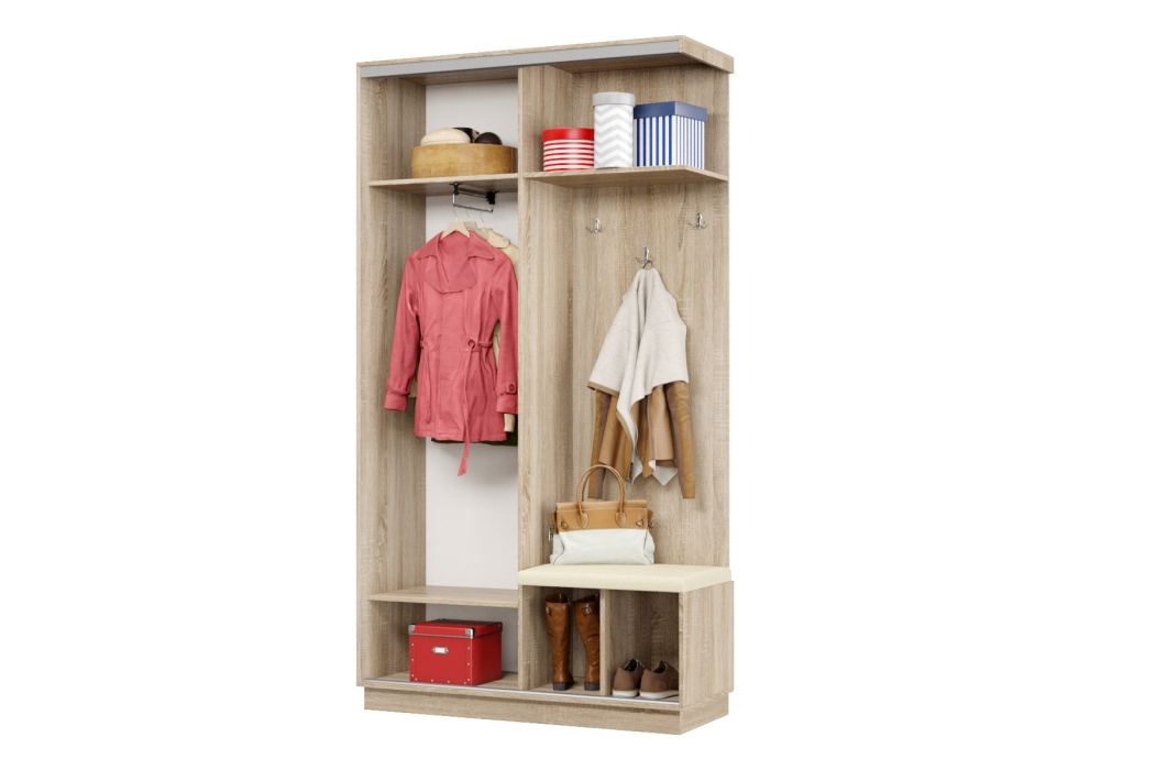 Прихожие, Прихожая Премьер 03 Лайт Мини 08 Правая Мягкая