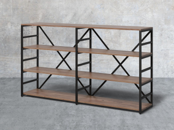 Стеллаж Айсберг Лофт 160/4-2 (Черный)