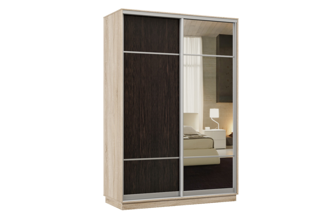 Шкафы-купе, Шкаф-купе Премьер Лайт 03 (08;11) двухдверный