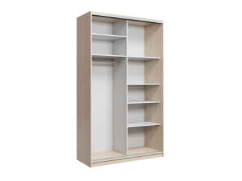 Шкаф-купе Айсберг 150 ШАМОНИ ТЕМНЫЙ (шамони светлый/глухой)