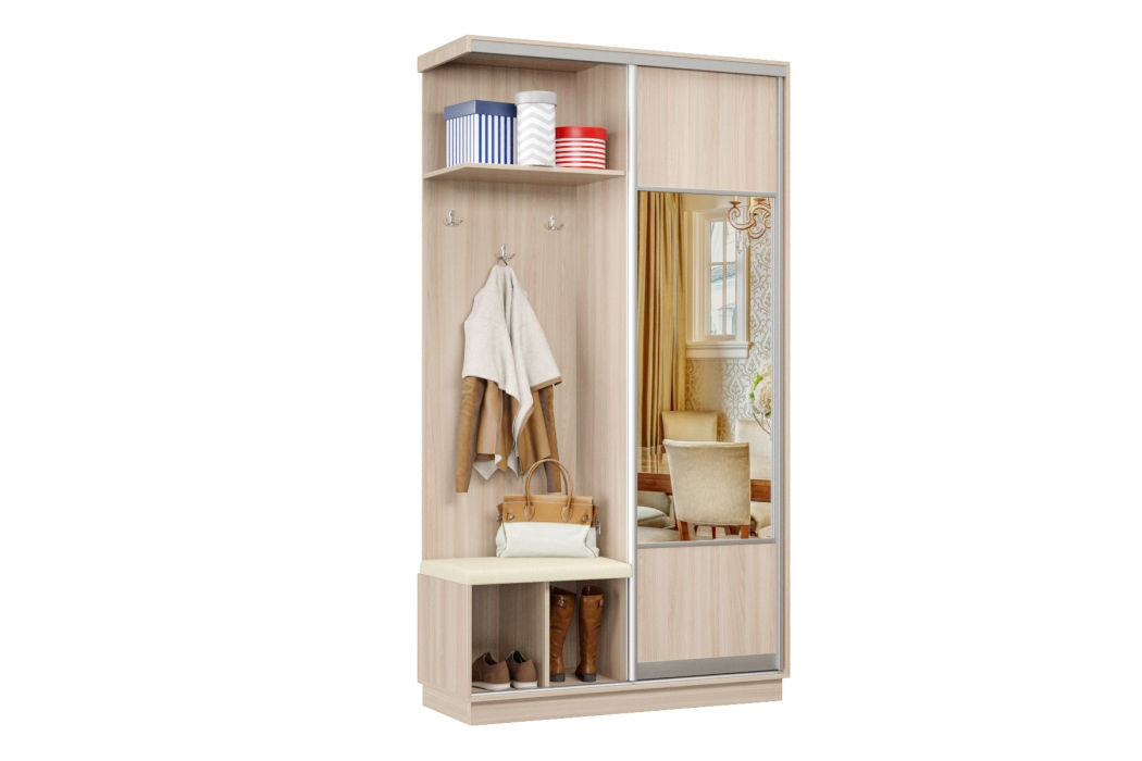 Прихожие, Прихожая Премьер 04 Лайт Мини 05 Левая Мягкая