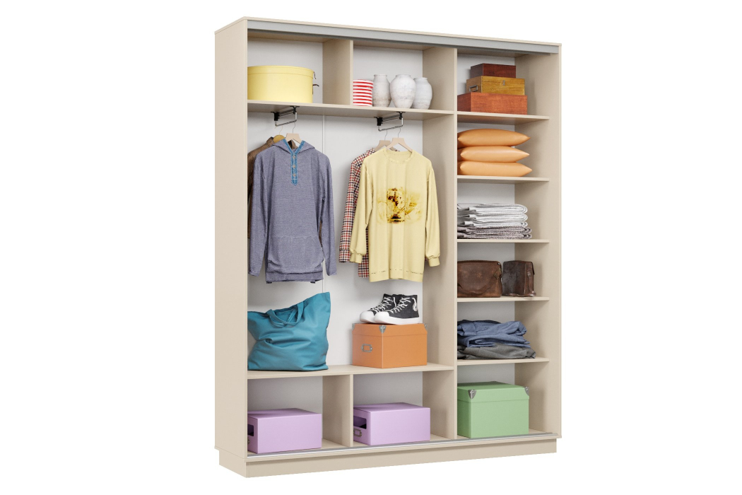 Шкафы-купе 3-х дверные, Шкаф-купе Премьер Лайт 23 (08;11;08) трехдверный